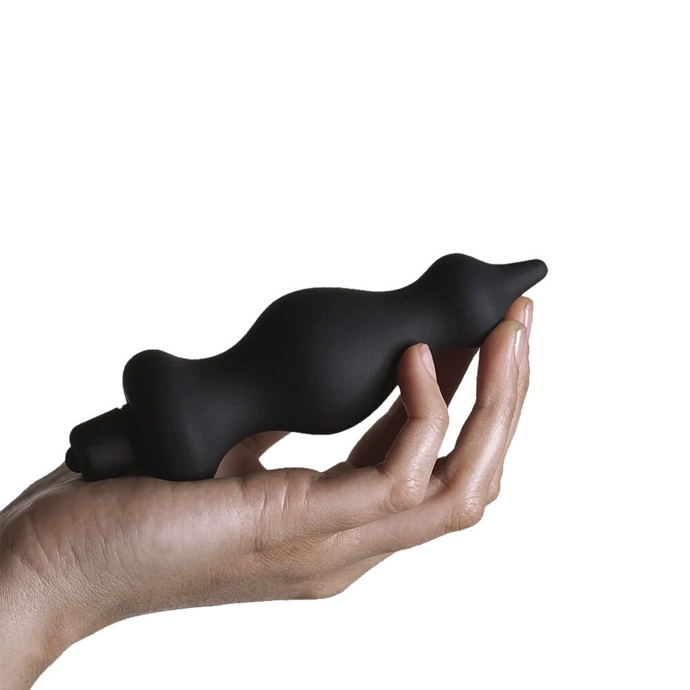 Анальна пробка з вібрацією Adrien Lastic Bullet Amuse Black, макс. діаметр 3,9 см - Зображення 5