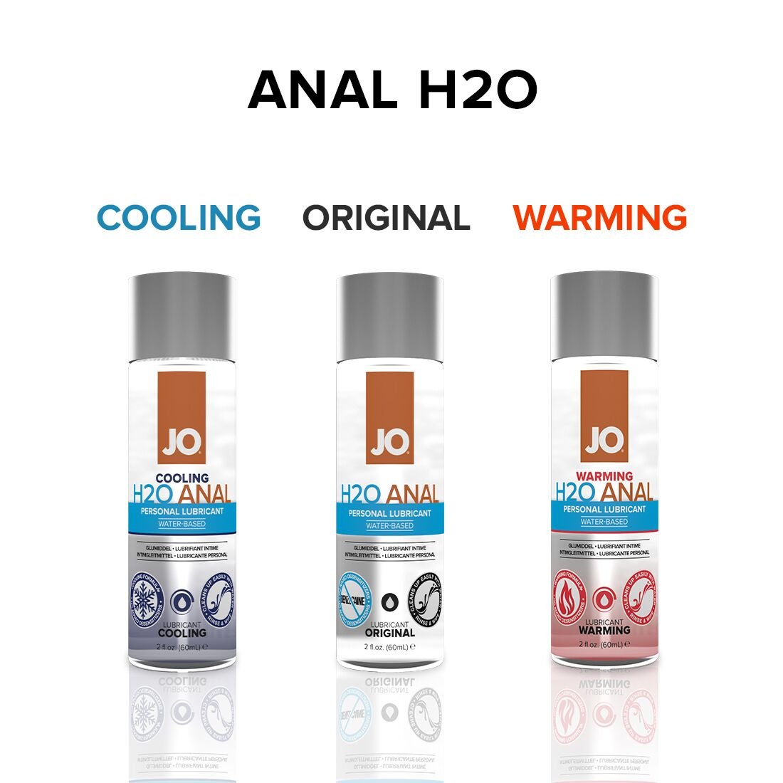 Анальна змазка JO ANAL H2O — ORIGINAL (60 мл) на водній основі, рослинний гліцерин - Зображення 5