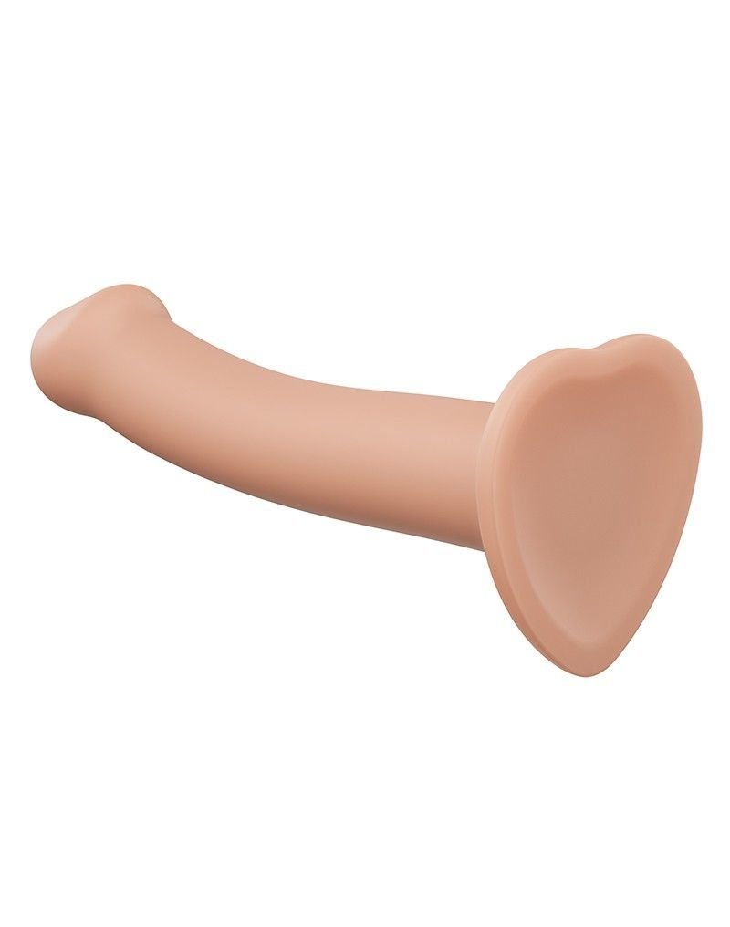Насадка для страпону Strap-On-Me Dual Density Dildo Flesh L, діаметр 3,7 см, двошарова, гнучкий - Зображення 3