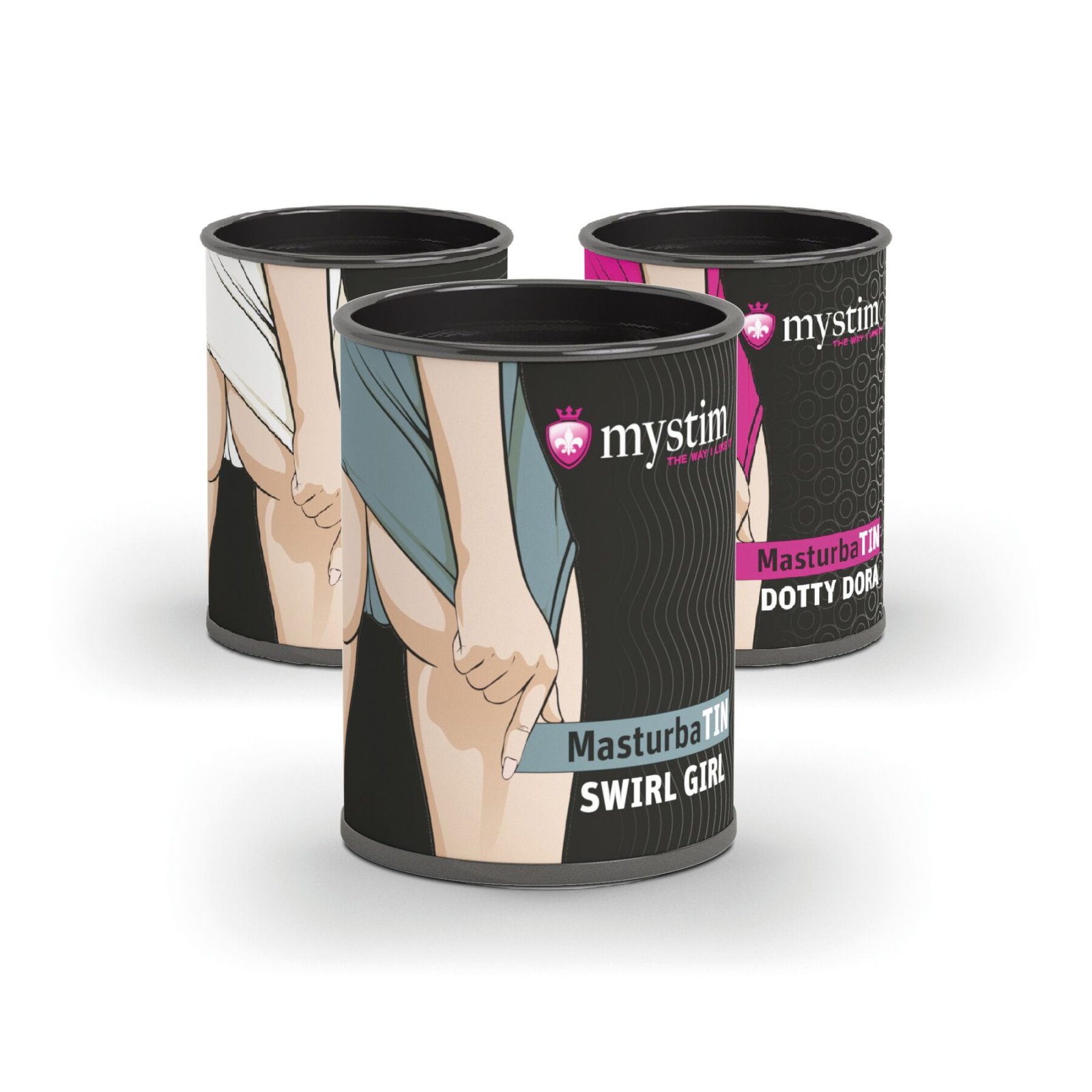 Мастурбатор-яйце Mystim MasturbaTIN Swirl Girl - Зображення 5