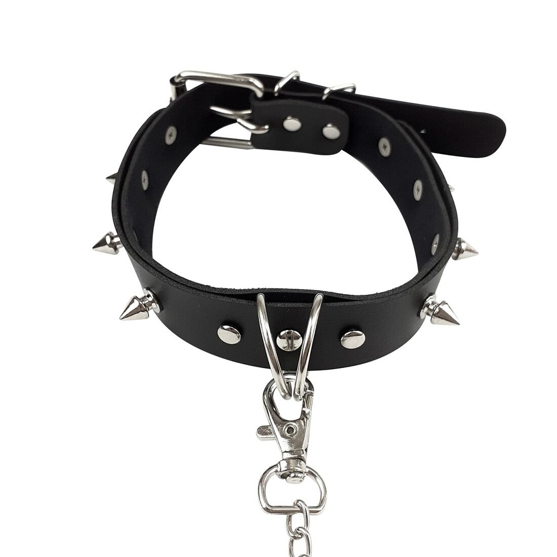 Нашийник з шипами та повідцем Art of Sex - Collar Spikes and Leash - Зображення 6
