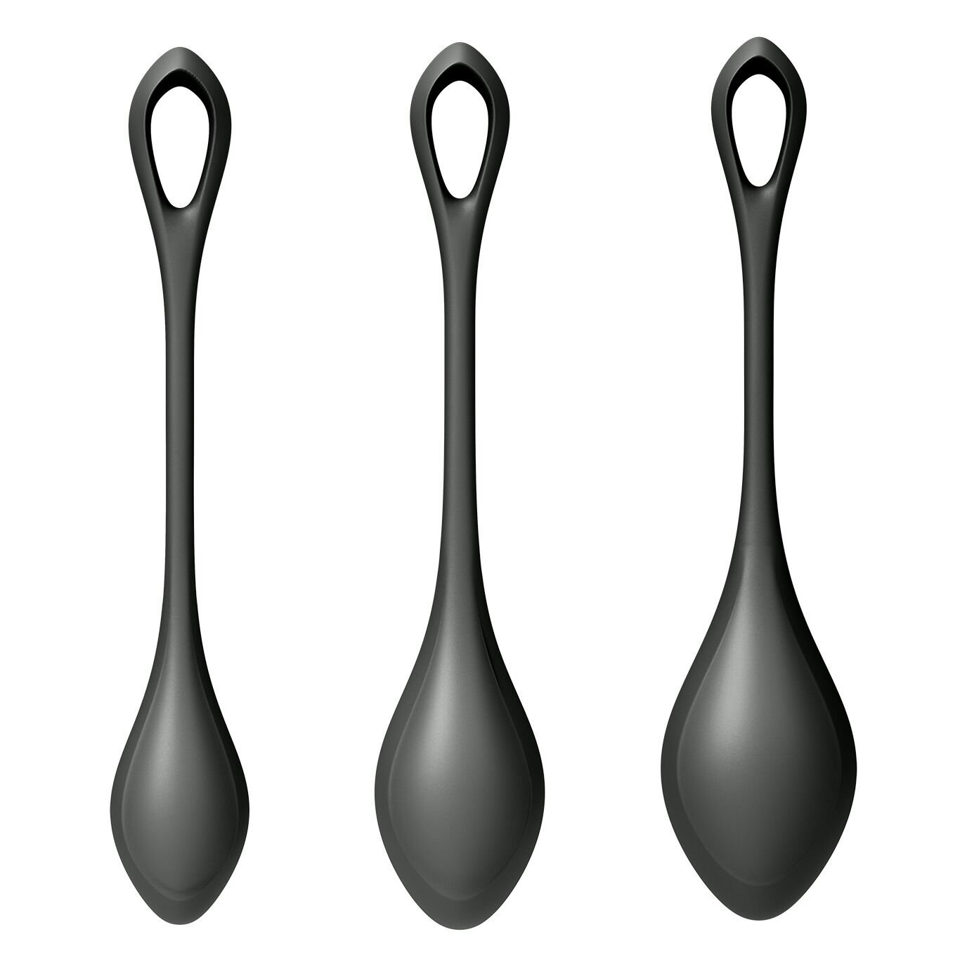 Набір йоні намистин Satisfyer Yoni Power 2 Black, діаметр 2-2,5-3см, маса 22-44-73 г - Зображення 3