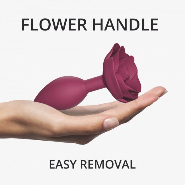 Силіконова анальна пробка Love To Love OPEN ROSES M SIZE - PLUM STAR - Зображення 4