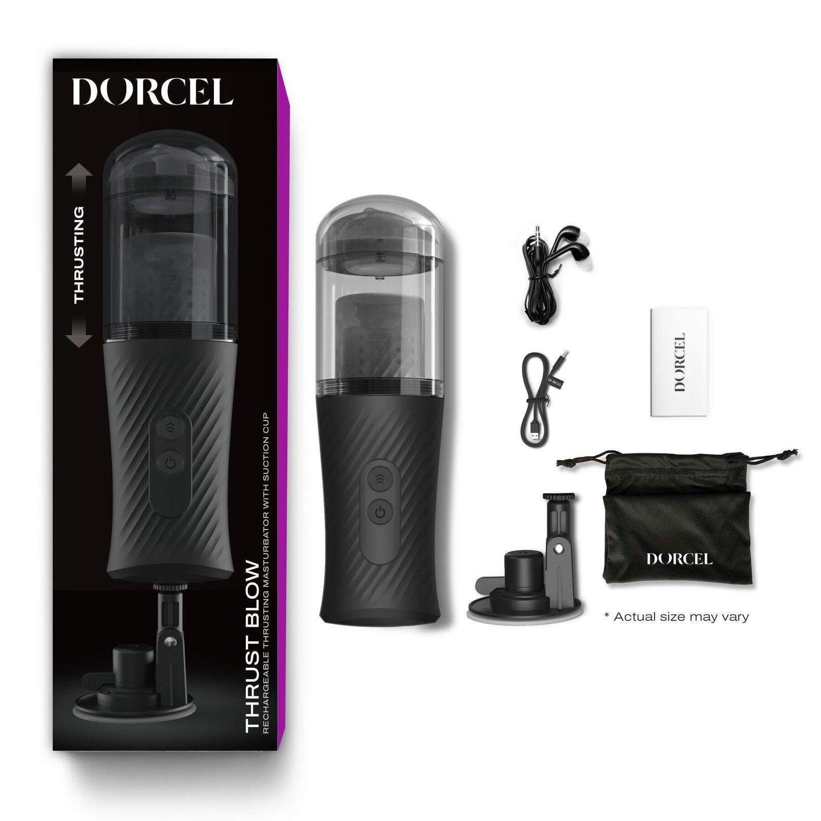 Автоматичний мастурбатор Dorcel THRUST BLOW, голосовий супровід, присоска - Зображення 7