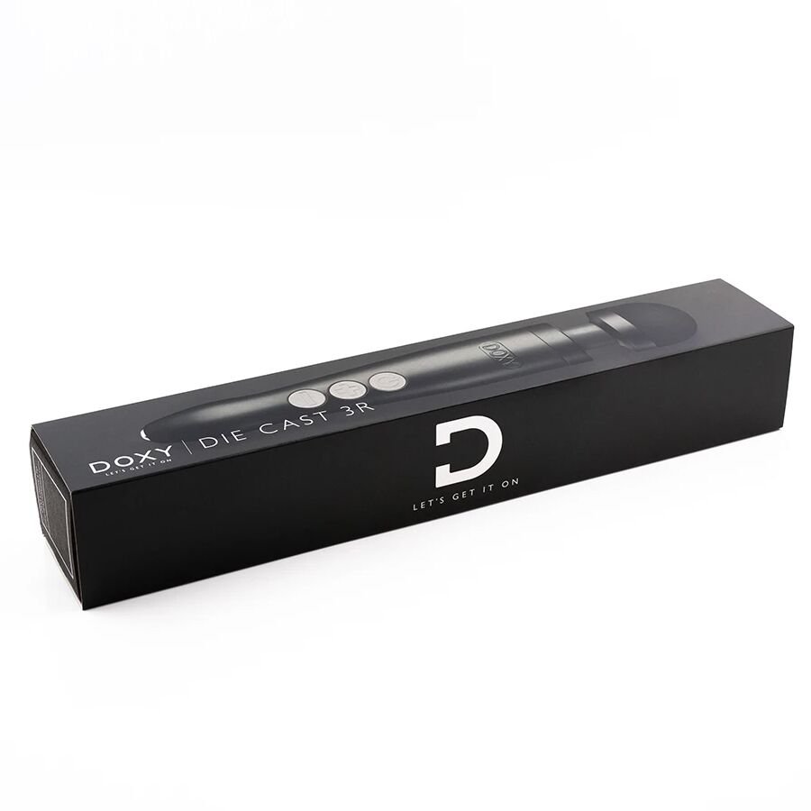 Вібромасажер DOXY Die Cast 3R - Matte Black, дуже потужний, перезаряджуваний, металевий корпус - Зображення 4