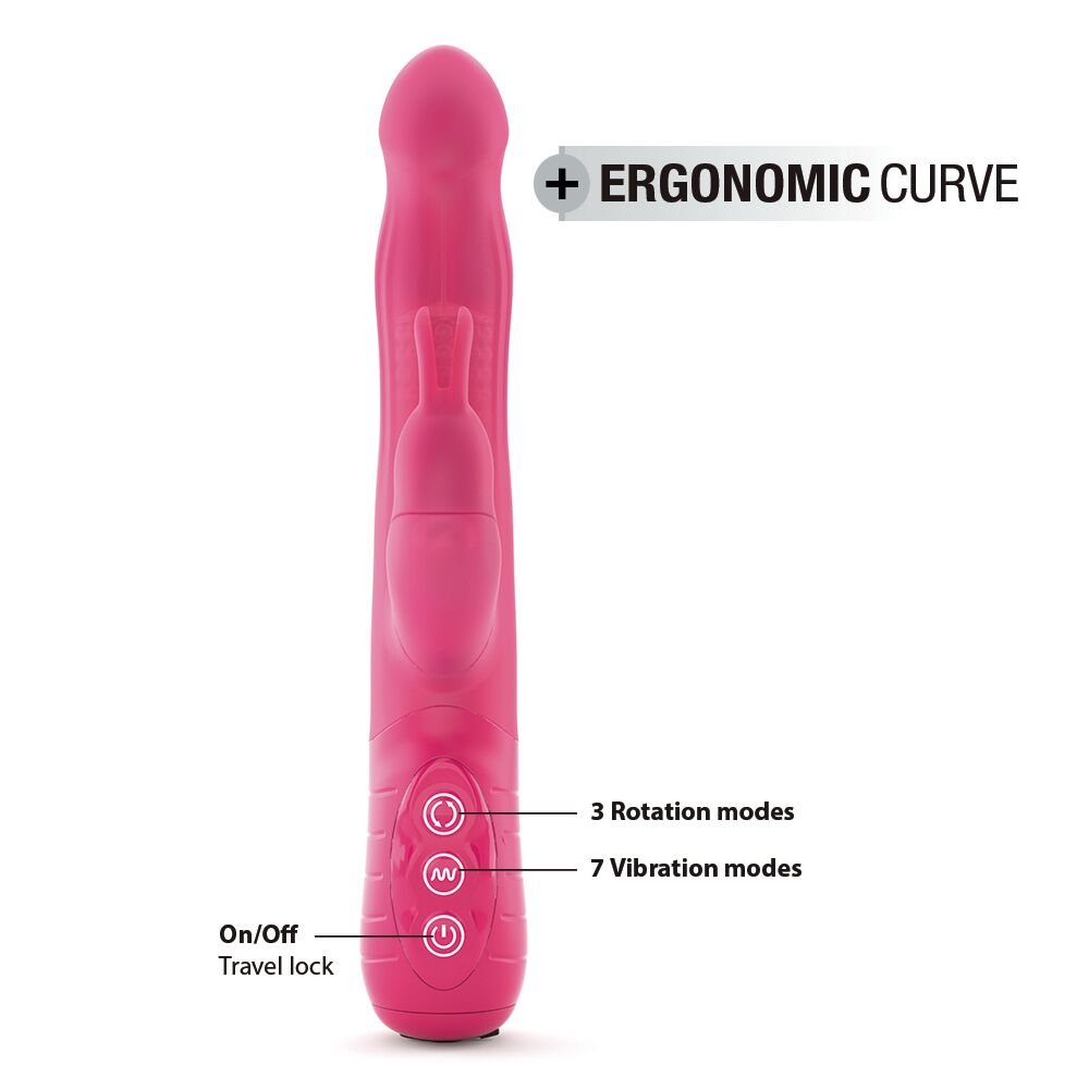 Вібратор-кролик Dorcel Baby Rabbit Magenta 2.0 з перлинним масажем і головкою, що обертається - Зображення 4