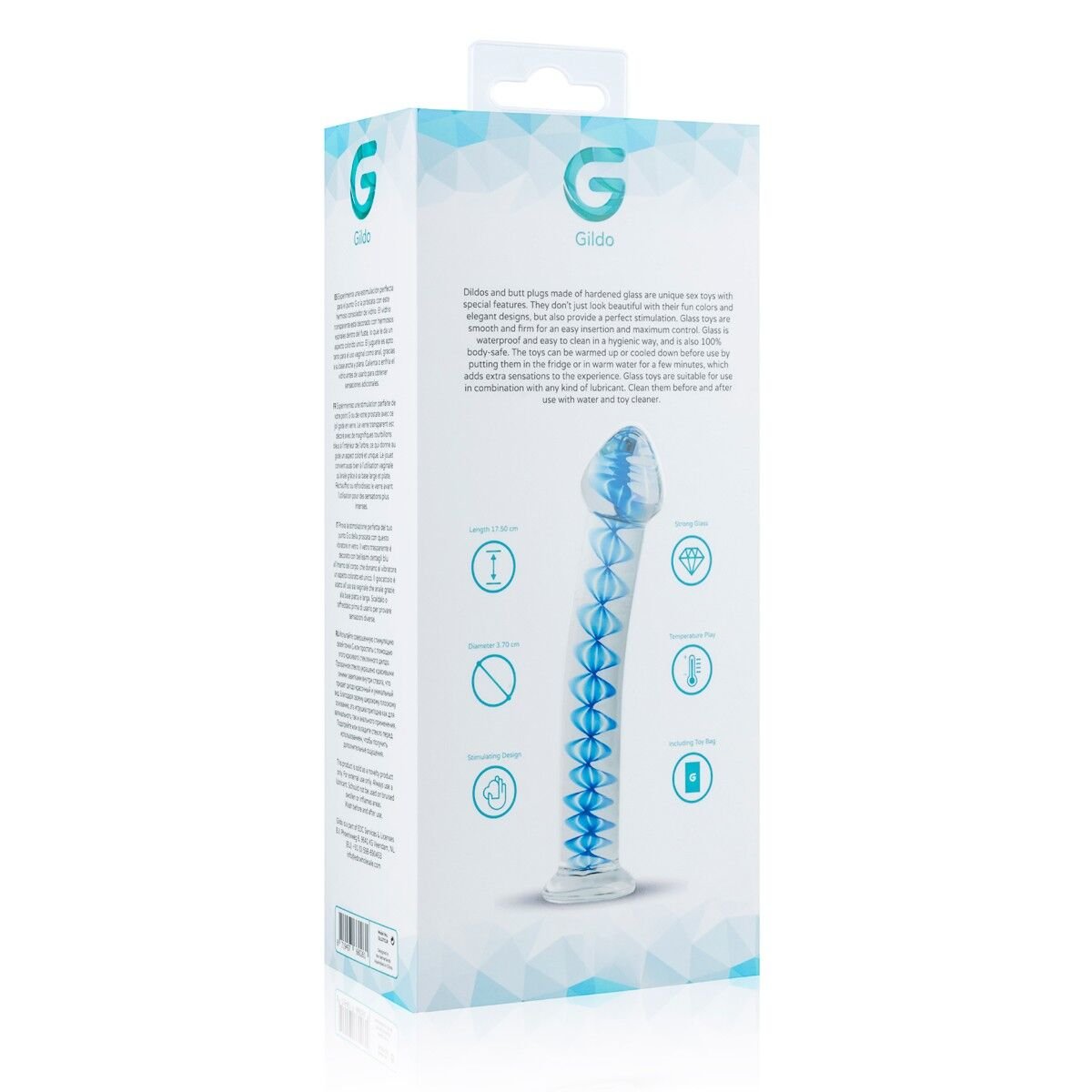 Скляний дилдо Gildo Glass Dildo No. 4, для точки G та простати - Зображення 5