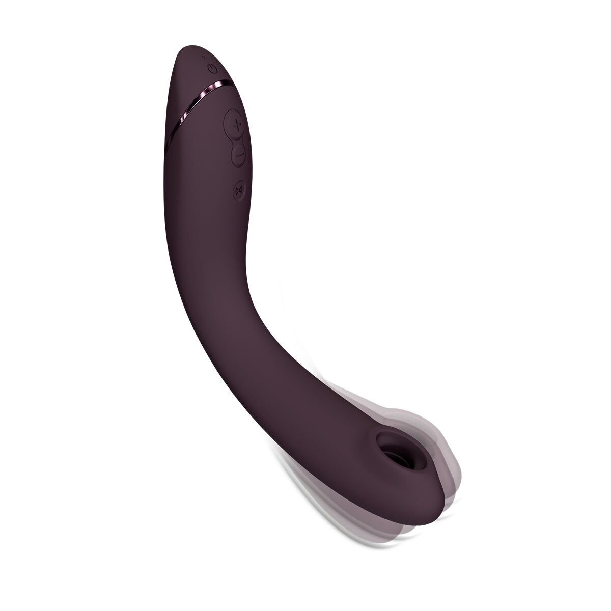 Вакуумний стимулятор для точки G та клітора з вібрацією Womanizer OG Aubergine, 12 рівнів, 3 режими - Зображення 5