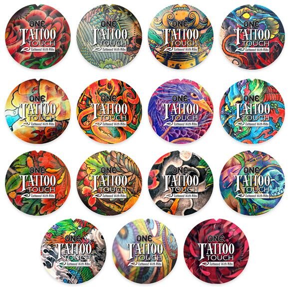 Набір презервативів ONE Tattoo Touch, 100 шт, з рельєфом у вигляді тату, 3 різновиди, паковання-тубус - Зображення 6
