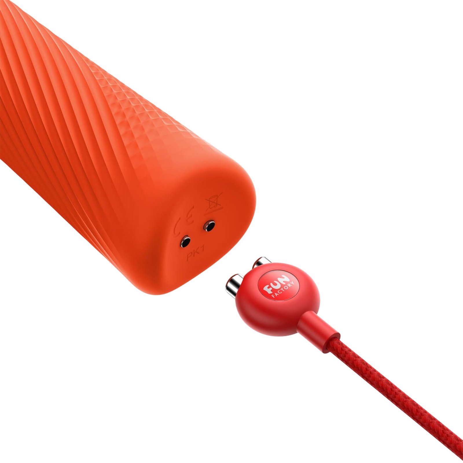 Вібромасажер Fun Factory VIM Vibrating Wand sunrise orange, суперпотужний та легкий, до 6 годин роботи - Зображення 7